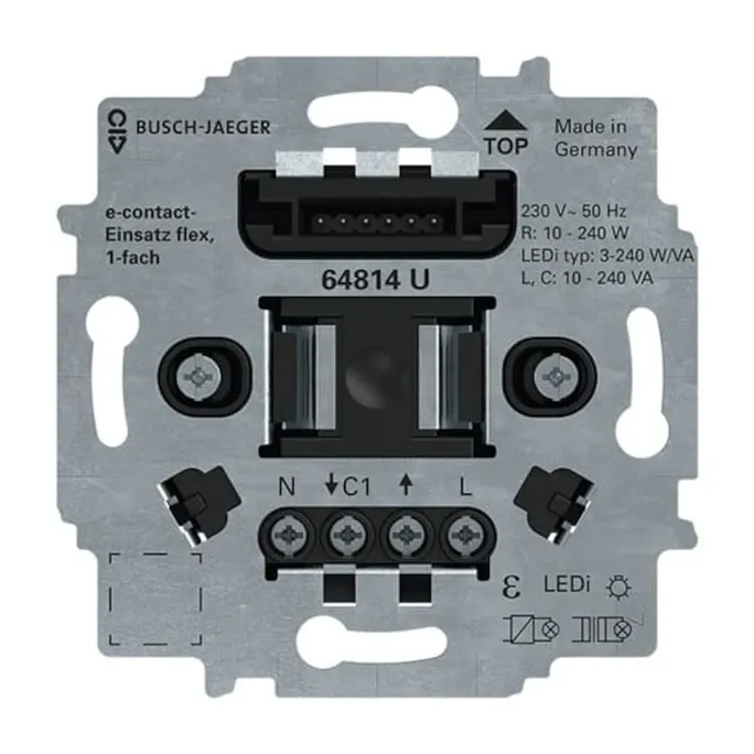 BUSCH JAEGER e-contact-Einsatz flex 1-fach 230 V