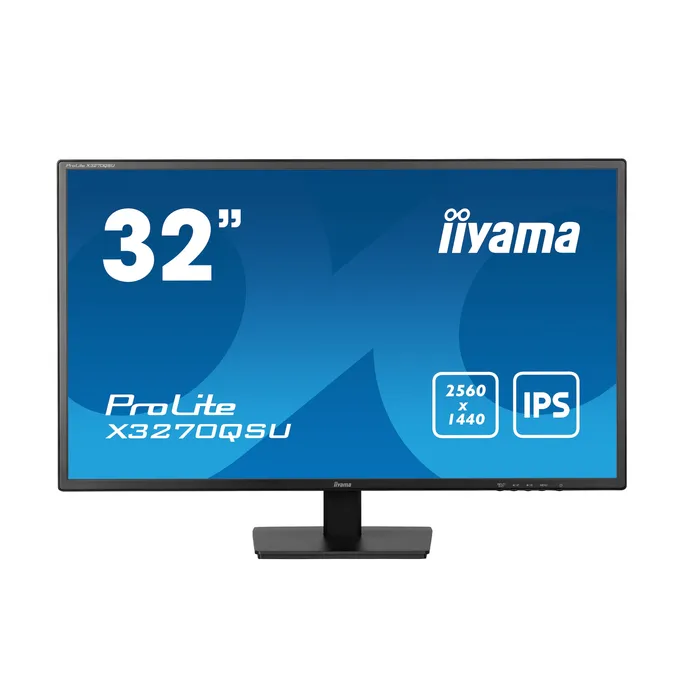 iiyama ProLite X3270QSU-B1 80.0cm (31.5") WQHD IPS Monitor HDMI/DP/USB 3ms