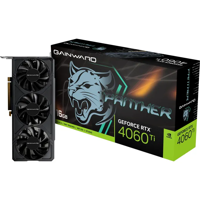GAINWARD GeForce RTX 4060Ti Panther 16 GDDR6 Grafikkarte HDMI/3xDP