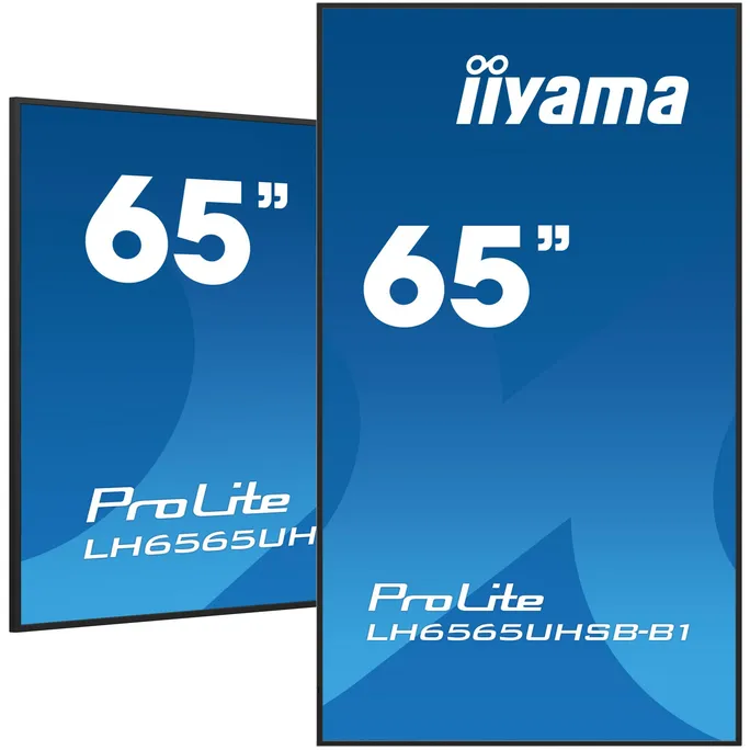 iiyama ProLite LH6565UHSB-B1 163,9cm (65") 4K UHD Signage Monitor DP/HDMI/RJ45