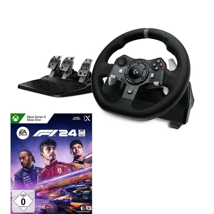 Logitech G920 Rennlenkrad für Xbox + F1 2024 Standard Edition | Xbox Series X/S | Key