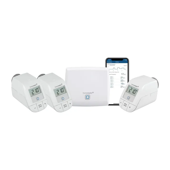Homematic IP Starter Set Smarte Heizung • 3x Thermostat Basic • Access Point