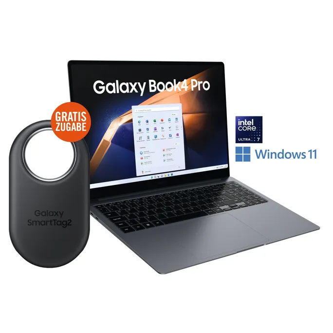 SAMSUNG Galaxy Book4 Pro 16" Ultra 7 155H 16/512GB SSD Win11 +SmartTag2