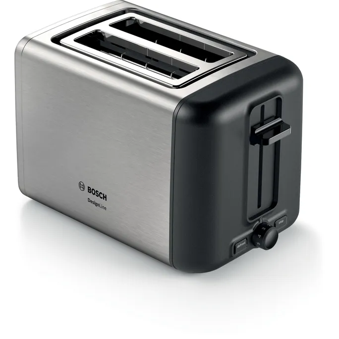 Bosch TAT3P420DE Toaster Kompakt DesignLine Edelstahl / schwarz