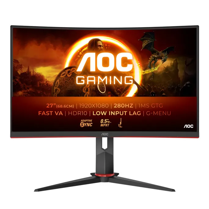 AOC C27G2Z3 68,6cm (27") FHD VA Gaming Monitor Curved 16:9 HDMI/DP 280Hz 0,5ms Sync