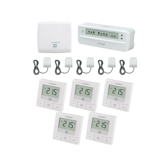 Homematic IP Starter Set Fußbodenheizungssteuerung • für 5 Räume mit 12fach Aktor