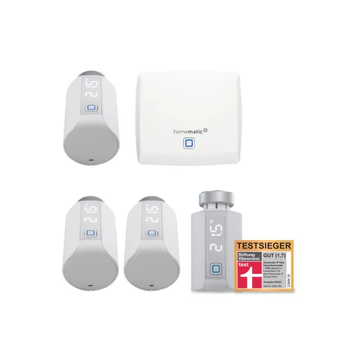 Homematic IP Starter Set Smarte Heizung Premium • 4xThermostat Evo • Access Point