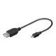 Good Connections USB 2.0 Adapterkabel 0,2m Bu. A zu St. micro B OTG schwarz