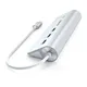 Satechi Type-C Aluminium USB Hub & Card Reader silber