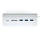 Satechi Type-C Aluminium USB Hub & Card Reader silber