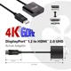 Club3D CAC-2070 DisplayPor- HDMI 2.0 UHD 4K60Hz akt. schwarz