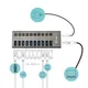 i-tec U3CHARGEHUB10 Charging Hub 10x USB3.0, 48W Netzteil