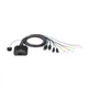 Aten CS22DP 2-Port USB DisplayPort Kabel KVM-Switch mit Remote
