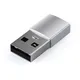 Satechi USB Type-A zu Type-C-Adapter Silber
