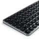 Satechi Aluminium Slim Bluetooth Backlit Tastatur kabellos space grey