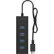 ICY BOX IB-HUB1409-C3 USB3.0 Hub, Alu-Gehäuse