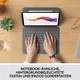 Logitech Folio Touch mit Trackpad und Smart Connector für iPad Air (4. Gen) grau