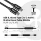 Club3D CAC-1535 USB 3.2 Typ C Anschlusskabel 5.00 m schwarz