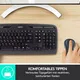 Logitech Wireless Combo MK330 + Maus