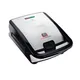Tefal SW854D Waffeleisen Snack Collection 700W 4 Platten Schwarz/Edelstahl