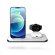 Zens Aluminium Series 4 in 1 Stand + Watch + 45W Ladegerät 2x 10W Qi weiß
