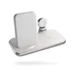 Zens Aluminium Series 4 in 1 Stand + Watch + 45W Ladegerät 2x 10W Qi weiß