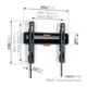 Vogel´s TVM 3205 WANDHALTERUNG FIXED  SMALL schwarz