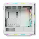 Corsair 5000T RGB TG Tempered Glass, weiß