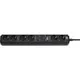 Brennenstuhl 1159760936 Connect Eco Line 6-fach, 1.5m, schwarz