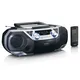 Lenco SCD-720SI Boombox DAB+, FM, CD, Kassette, USB, BT, Fernbedienung