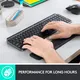 Logitech MX Palm Rest Tastatur-Handgelenkauflage, Grau