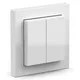 Senic Friends of Hue Switch glanz weiß batterieloses 3-fach Schalterset
