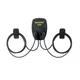 Pracht ALPHA-Wallbox XT schwarz mit 2xTyp 2, 2x5,5m Kabel, RFID NRG1012