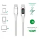 4smarts USB-C auf USB-C Kabel DigitCord 100W 1,5m weiß