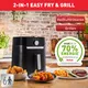 Tefal EY5018 easy fry & grill Heißluft-Fritteuse XL Classic schwarz