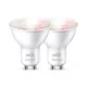 WiZ 50W GU10 Spot Tunable White & Color Doppelpack