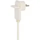 Brennenstuhl Qualitäts-Kunststoff-Verlängerungskabel mit Flachstecker 2m weiß