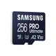 Samsung PRO Ultimate 256 GB microSD-Speicherkarte mit USB-Kartenleser