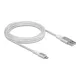 Delock USB Daten- und Ladekabel für iPhone™, iPad™, iPod™ DuPont Kevlar® weiß 3m