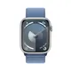 Apple Watch Series 9 Aluminium 45mm silber (Sport Loop winterblau)