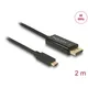 Delock Kabel USB Type-C™ Stecker > DisplayPort Stecker (DP Alt Mode) 4K 60 Hz 2m