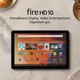 Amazon Fire HD 10 Tablet 2023 - für Entspannung optimiert, 10,1-Zoll-Full-HD-Display, Octa-Core-Prozessor, 3 GB RAM, bis zu 13 Stunden Akkulaufzeit, 32 GB, schwarz, mit Werbung