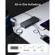 Anker 778 Thunderbolt Docking Station | 12-in-1, Thunderbolt 4, 8K HDMI, silber