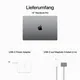 Apple MacBook Pro 14" 2023 M3/8/512 GB 8C CPU 10C GPU Space Grau MTL73D/A