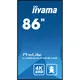 iiyama ProLite LH8664UHS-B1AG 217,4cm (85,6") 4K Digital Signage Monitor HDMI