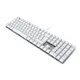 CHERRY KC 200 MX - MX2A Silent Red/Linear - Kabelgebundene Tastatur, Weiß/Silber