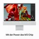 Apple iMac 24" Retina 4,5K 2023 M3/24/1TB 10C GPU Silber Num BTO