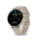 Garmin Venu® 3S French Gray/Softgold mit Schnellwechsel-Silikon-Armband