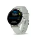 Garmin Venu® 3S Salbeigrau/Silber mit Schnellwechsel-Silikon-Armband