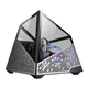 AZZA MESA CSAZ-811 Gaming ATX Tower, Aluminium Rahmen mit Glasfenster RGB